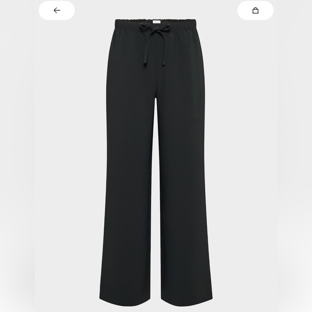 Aritzia Lodge Pant Crepette Black Small Tall
